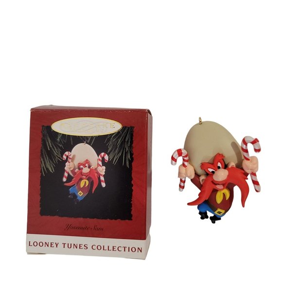 HALLMARK 1994 Looney Tune YOSEMITE SAM Keepsake ornament & box vintage christmas - Picture 1 of 4